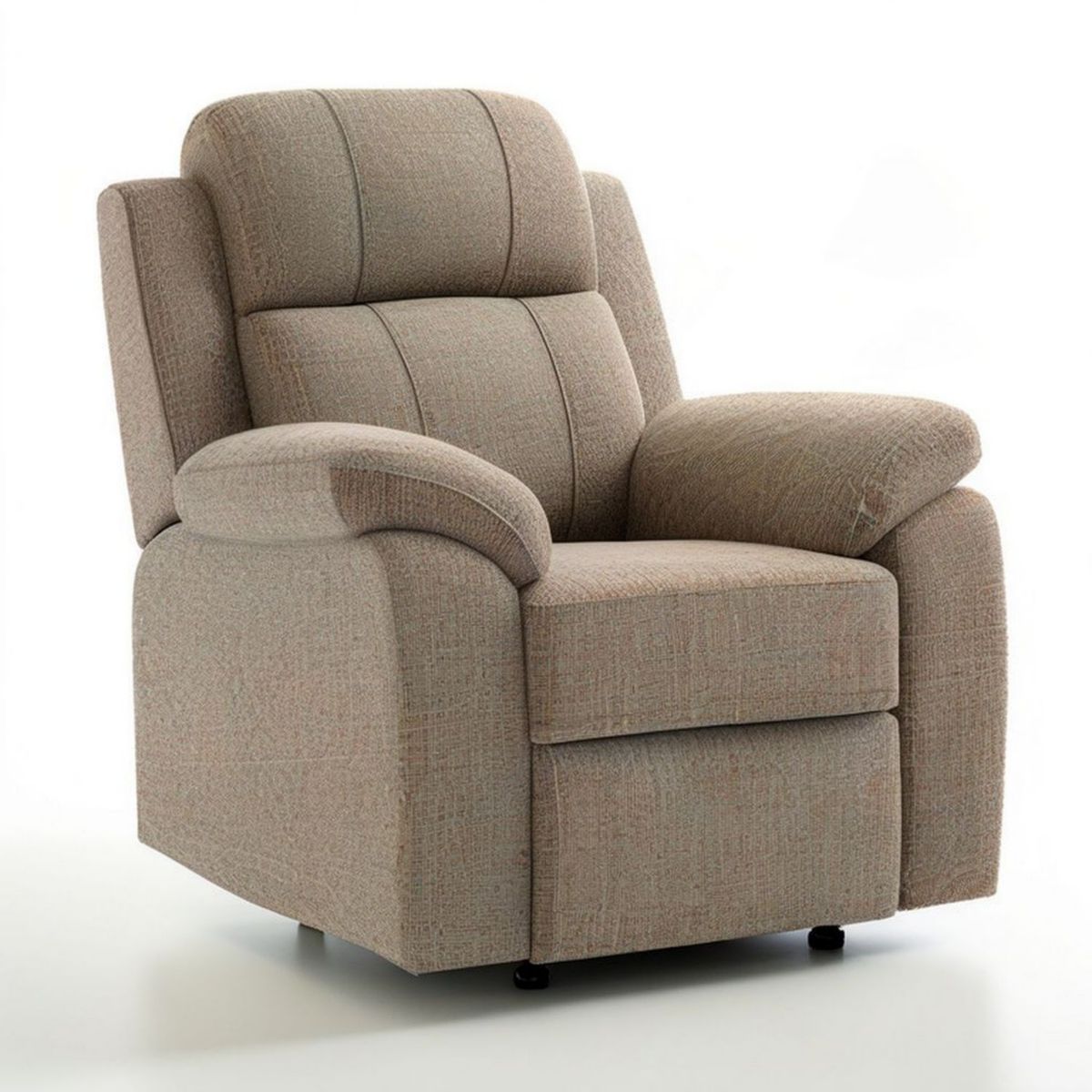 Verstellbarer Relaxsessel mit Fussstütze, 92 x 96 x 102 cm, Beige