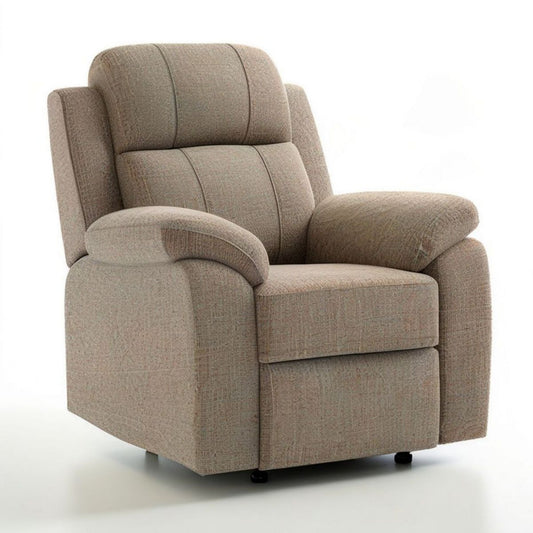 Verstellbarer Relaxsessel mit Fussstütze, 92 x 96 x 102 cm, Beige
